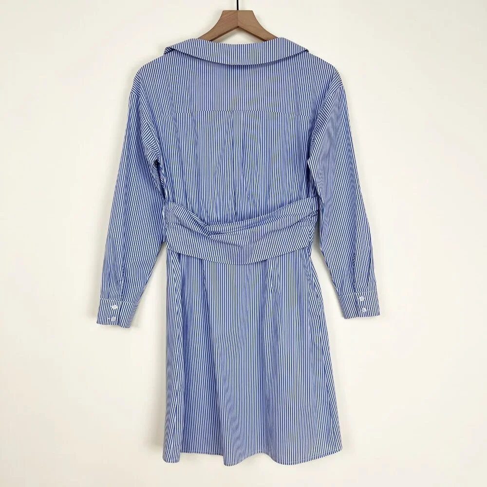 Anthropologie Hackney Shirt Dress Mini Midi Coastal Beach Quiet Luxury Old Money - Picture 9 of 11